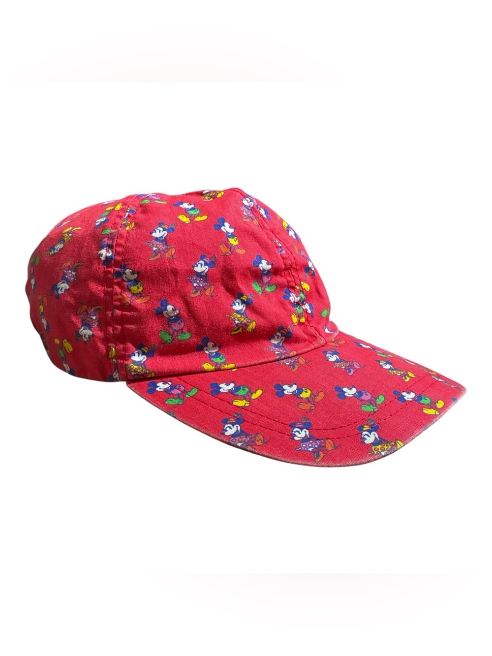 VTG Disney Adults Mickey Minnie Mouse All Over Cap